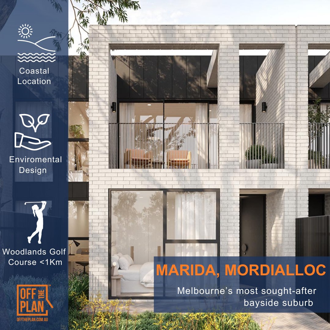 offtheplan's tweet image. Marida is a boutique collection of residences in the highly desirable suburb of Mordialloc. Designed by the acclaimed Cera Stribley Architects, these 17, 3 &amp;amp; 4 bedroom townhomes are beautiful!!! #realestate #property #interiordesign #house #investment #melbourne #offtheplan #otp