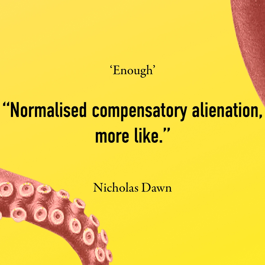 Read <a href="/NADawnAuthor/">Nicholas A. Dawn</a>'s witty story, 'Enough' in 'Disruption: New Short Fiction from Africa'. 
⁠
'Disruption: New Short Fiction from Africa' is out now. Get it in all good bookstores and online. bit.ly/ssdadisruption