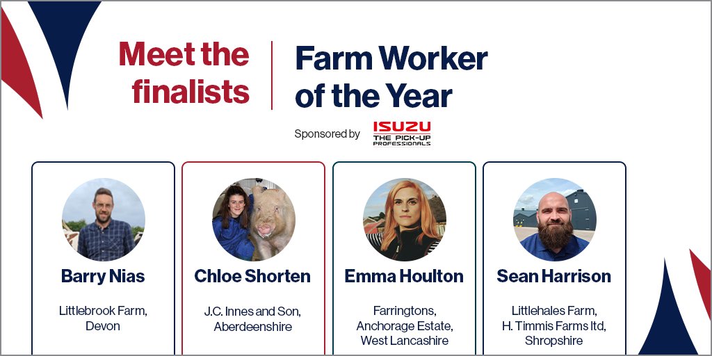 At the core of many farm businesses are the staff who undertake daily tasks and 
responsibilities but are also willing to go the extra mile. Read about our #BFA21 Farm Worker finalists here >>> buff.ly/2wvtwYU <a href="/Isuzuuk/">Isuzu UK</a>
