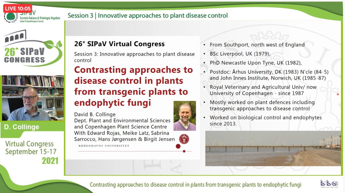 David Collinge opening the Session "Innovative approaches to plant disease control" at the 26° <a href="/SIPaV1992/">SIPaV</a> Congress