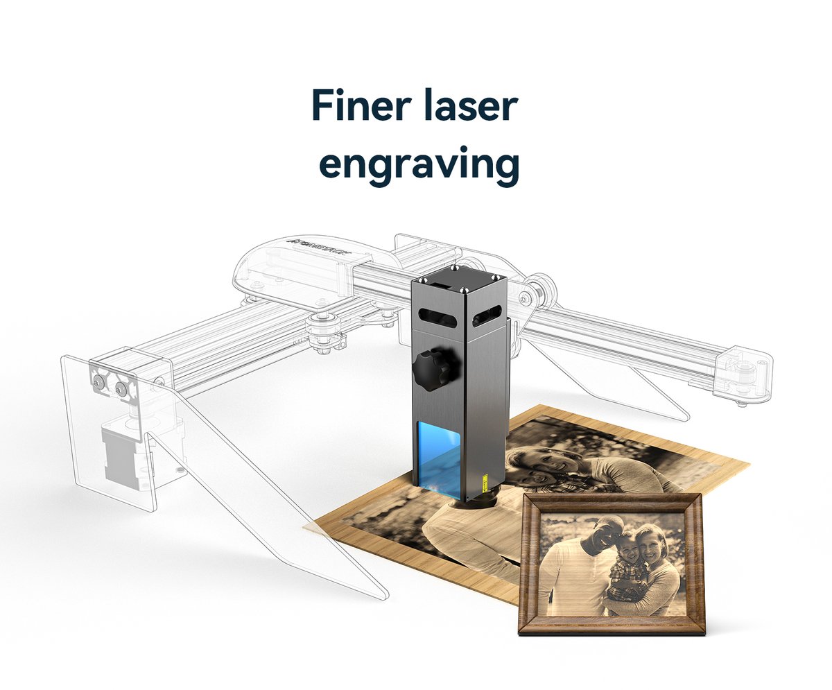 SAtomstack's tweet image. Atomstack's latest double compress spot laser module, 95% compatible with other brands. High optical power output up to 10W. Suitable for metal engraving and material cutting. #laserengravingmachine #lasercuttingmachine #laserengraver #lasercutter