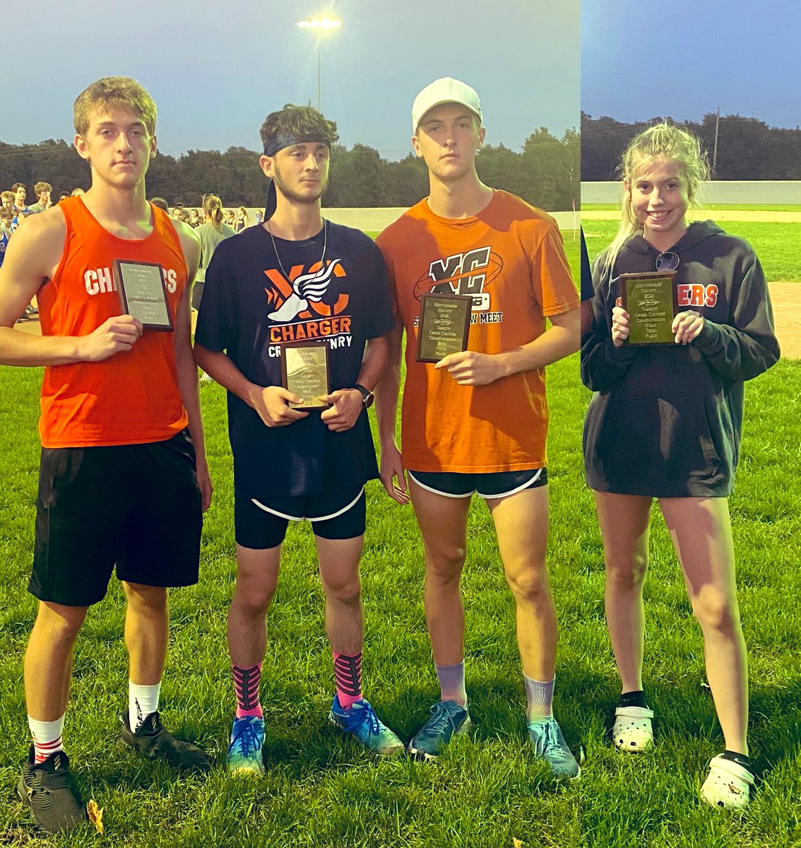 And we celebrated four top-10 performances @ the county meet! Eli was 2nd @ 17:46, Tim was 5th @ 19:18, Paul was 7th @ 19:37, and Claire was 3rd @ 24:11. 🏅 We also saw solid racing from Nolan Yarger, Jack Rogers, Wil Campbell, Conner Hankins, Payton Kunz &amp; Nichole Hoffman. 🙌