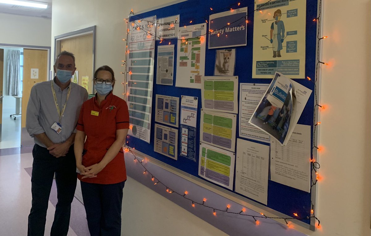 <a href="/MaternityRde/">RD&E Maternity</a> @RDEhospitals #WorldPatientSafetyDay2021 #WPSD2021 Taking treats to staff with our Superhero Safety Champion <a href="/TraceyKay19/">Tracey Kay</a> and showing our non-exec director our maternity safety projects with <a href="/Jobassett3/">Jo Bassett</a>