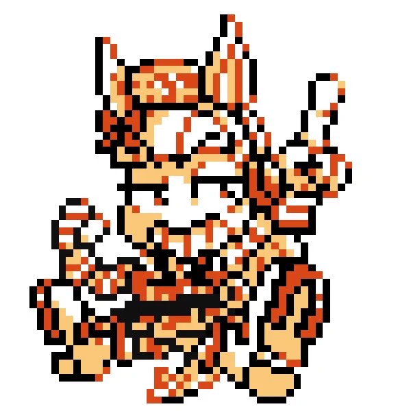 ポケモン金銀風 スーパーゴルシちゃん
(ファンアートです)
#スーパーゴルシちゃん #ウマ娘
#ドット絵 