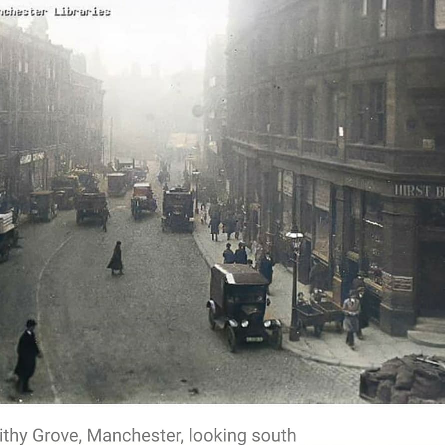 GreatManchester's tweet photo. Wow! 😮😍

There are some beautiful, colourised imagines here of Manchester city centre and some of the surrounding areas from 100 years ago in 1921.

https://t.co/GPWFUCLn2G (🙌🏻 @McrFinest)

❤ 🐝 #Manchester https://t.co/b7y3zRTqZy
