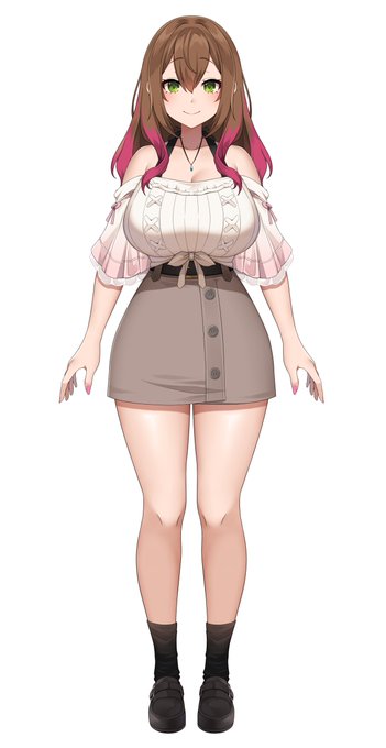 神楽みう様【@kanra_miwu】のVtuberデザインを担当させていただいておりました😌 