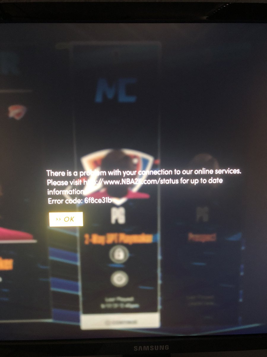 Keep getting this error code when im trying to go onto my myplayer please fix this <a href="/2KSupport/">2K Support</a> <a href="/Ronnie2K/">Ronnie 2K 2K26</a>