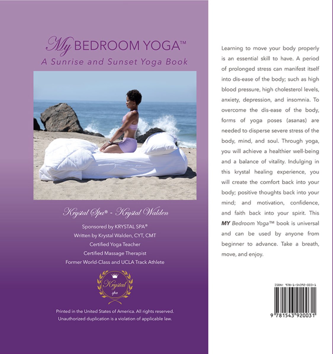 KrystalSpa's tweet photo. MY Bedroom Yoga™” Press RE-Release!!📚

*Why the need for a RE-release?  Now that Krystal Walden has successfully completed her Master of Science in Gerontology degree as a Magma Cum Laude, she is now ready to RE-introduce her first published yoga book.

https://t.co/DLb2gjFgNx https://t.co/AeOSOM7Cjj