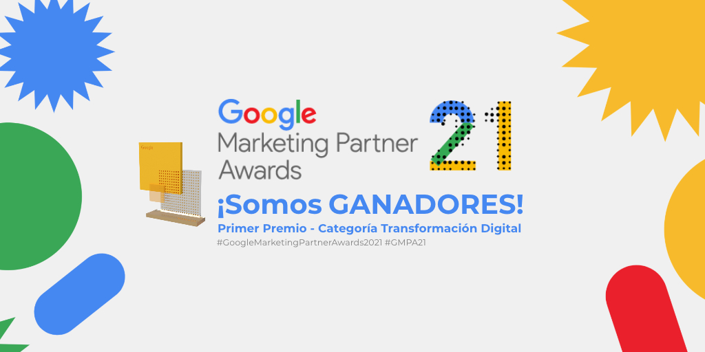 ¡¡Estamos muy contentos porque hemos ganado el Primer Premio de los GMP Awards de <a href="/Google/">Google</a> en la categoría de Transformación Digital!! 💥💥

¿Quieres saber más detalles? bit.ly/3lBDPQs
#BMindWins #GoogleMarketingPartnerAwards2021 #GMPA21 #PartnersGMP