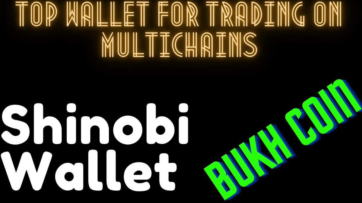 Best Wallet For Multichain Support|Trade Freely With Shinobi Wallet
https://t.co/zL54YHCSut
#airdrops #bounty #coins #altcoins #trx #tron #xlm #XRP #ShibaCoin #Crypto #Cryptocurency #Bitcoin #btcc https://t.co/ckTyO1FXij