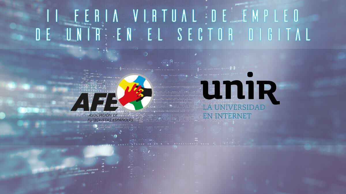 afefutbol's tweet photo. 👨🏻💻👩🏻💻 Los afiliados/as a #AFEFútbol podrán participar, a través de la iniciativa de #AFEmplea, en la II Feria Virtual de Empleo del Sector Digital de @UNIRuniversidad.
📆 Del 28 de septiembre al 10 de octubre de 2021.
📝👉🏻 https://t.co/sMKvisVLGp
#AFEFormación https://t.co/rAxTHhRK9v