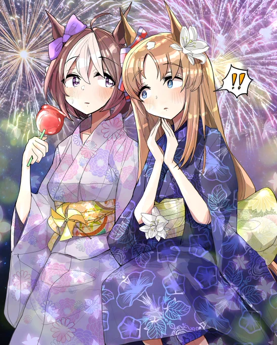 グラスペ浴衣の差分です。 https://t.co/g6dXetW0qd 