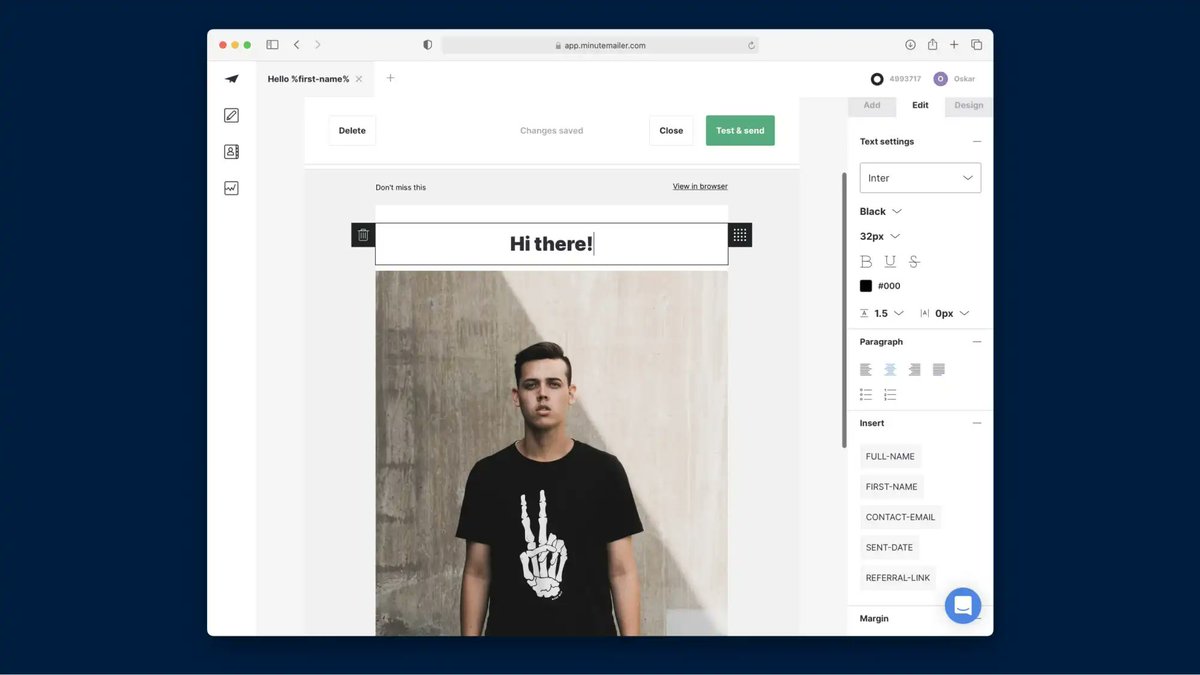 Minutemailer's tweet photo. 🚀Easily create beautiful emails in minutes using Minutemailer. Surprise and delight your contacts and customers.
.
.
#marketing #emailmarketing #newsletter #minutemailer #newslettermarketing #getanewsletter #newsletterdesign #mailchimp #contactmanagement #crm #salesforce https://t.co/I2jp6pGNKk
