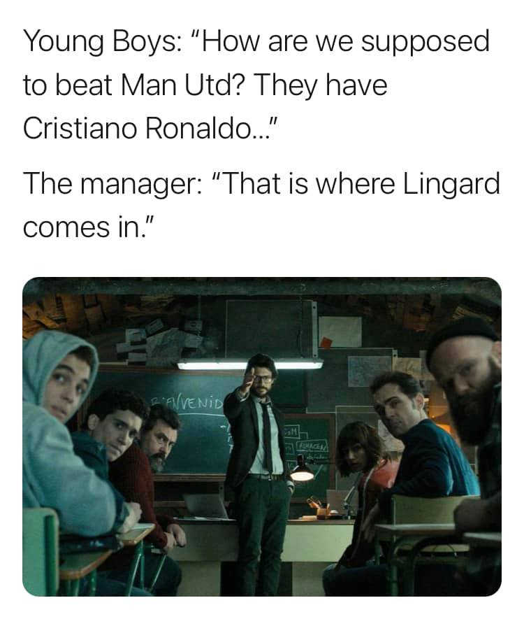 OrhanKoseNL's tweet photo. 🤣🤣🤣

#Lingard #cr7 #Ronaldo #ManUtd #cl #YoungBoys https://t.co/L7pdQGvGAq