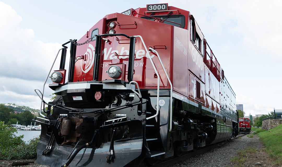 CarnegieMellon's tweet photo. CMU, Genesee &amp; Wyoming, and @WabtecCorp are creating the Freight Rail Innovation Institute, an effort to create zero-emission locomotives, develop technology that increases freight rail utilization, improve safety by 50%, and create 250K jobs by 2030. https://t.co/T74D16qEkX https://t.co/i7lzhBpYDY