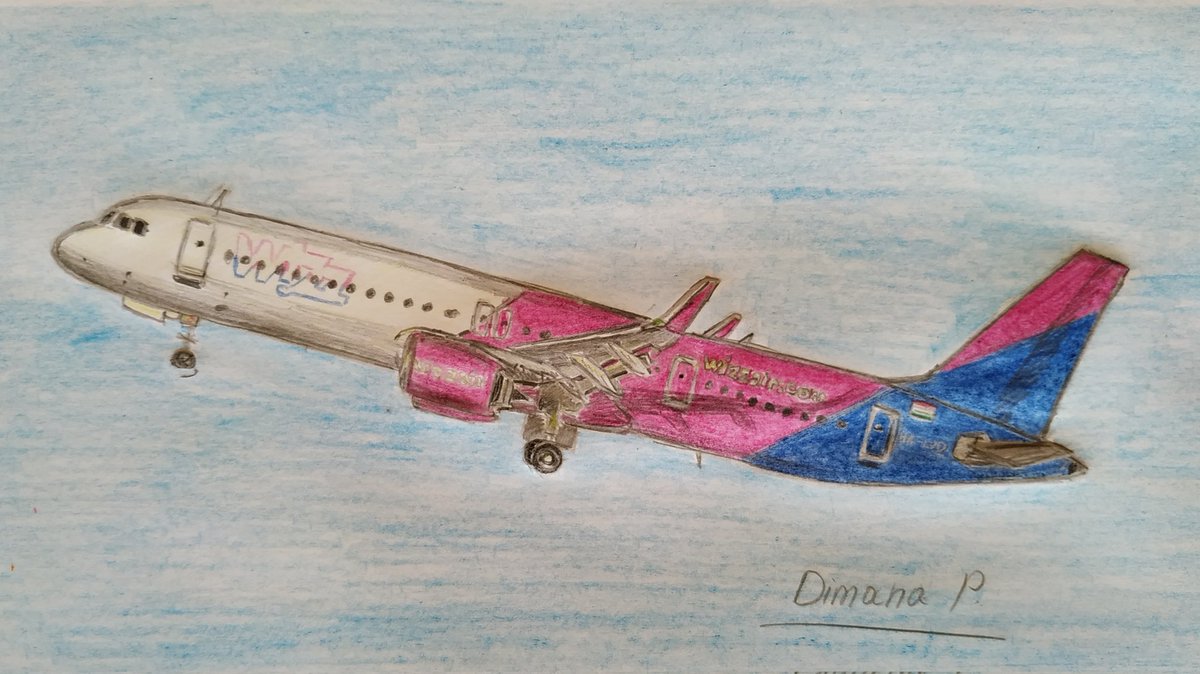 AircraftBy's tweet photo. Handrawn A321Neo of Wizzair with pens 🤩
#wizzair #airbusa321neo #a321neo #aircraft #airplane #takeoff #landinggear #wings #sharklets #jetengines #newlivery #livery #flying #fly #traveling #traveler #hungary #flagofhungary #halvo #newplane #brandnewplane #trip #journey #holiday https://t.co/LRjWI5fnzm