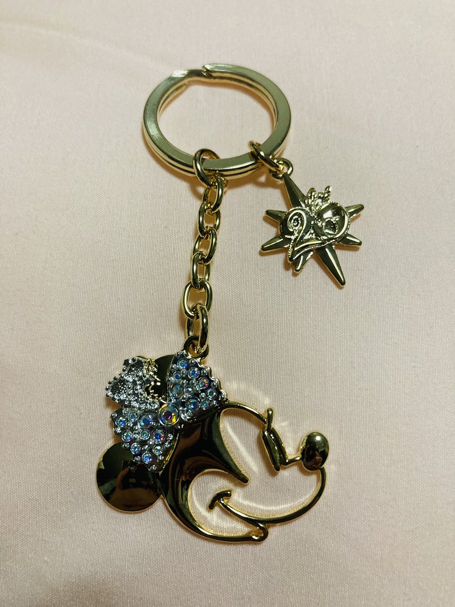 はなゆき V Twitter わほんから荷物が届いたと思ったら 今年の花嫁カチューシャと周年のペアキーホルダーのミニーちゃん が入ってて 最高に可愛くて嬉しいのと共にこれこっちじゃ付けられねえわwwwwってなりました あと やはりあの子は彼氏