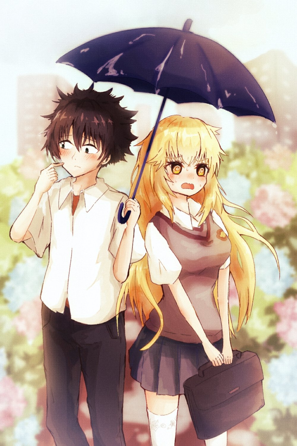 Omi N N 雨がやんで傘を閉じるタイミングを悩んでる上条さんと それどころじゃない食蜂さん とある魔術の禁書目録 上食 T Co L25au1wgbe Twitter