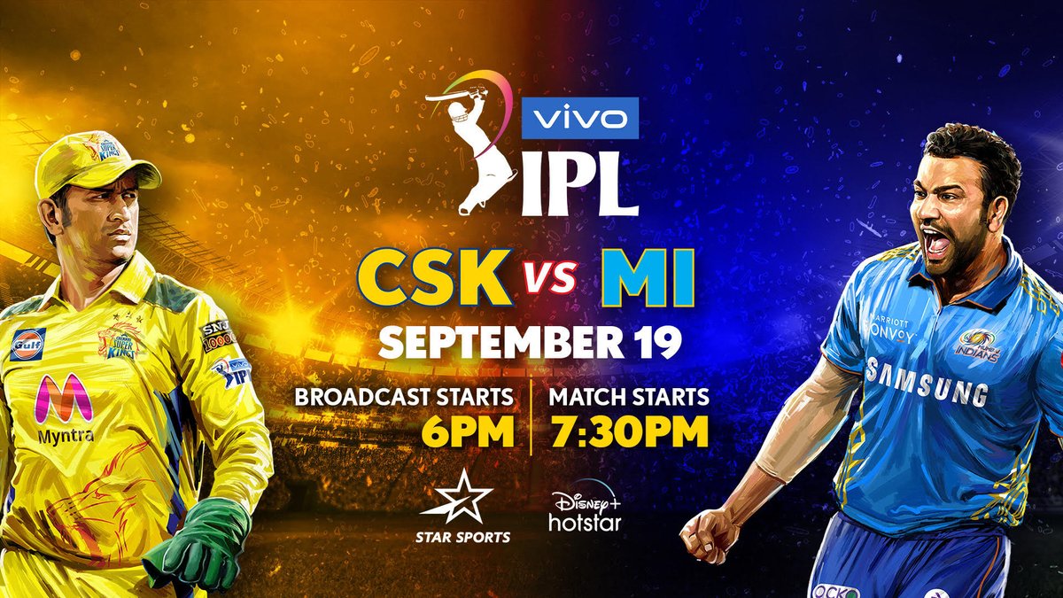 🟡 vs 🔵

#CSK ⚔️ #MI

Which colour will prevail in #CSKvMI when #VIVOIPL 2021 resumes?

#AsliPictureAbhiBaakiHai #ChennaiSuperKings #MumbaiIndians