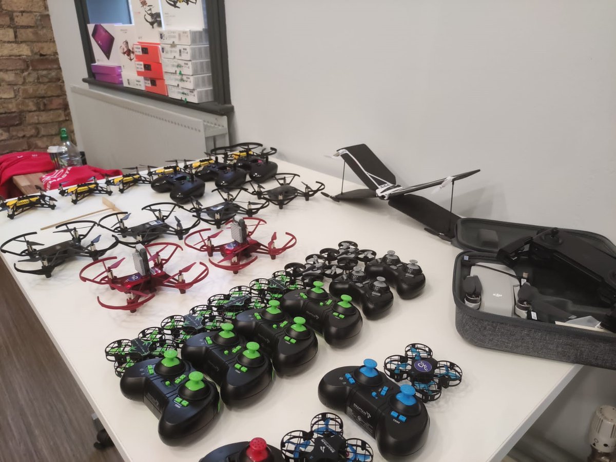 TheDigitalHub's tweet photo. All set for the first of our Drone and IoT workshops with @MAviation. We have teamed up with Millennia Aviation to deliver a fun & creative programme about unmanned aerial vehicles (UAV) and IoT technologies. https://t.co/xP6scXG0NL #dronesEDU #IoT #Tech4Good #MillenniaAviators https://t.co/jt390CzUOa