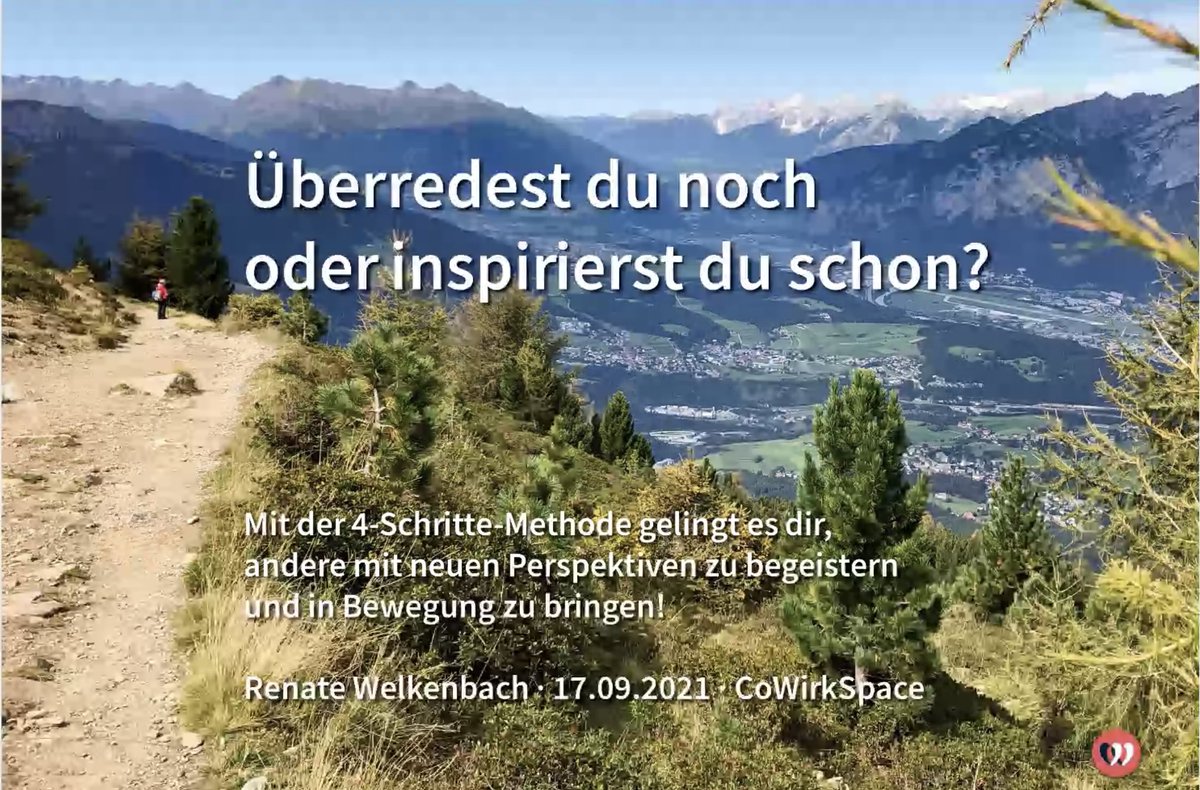 cowirkspace's tweet photo. Yay: Freitags-Impuls Frei Sprechen mit Renate @NeosLove „Überredest du noch oder inspirierst du schon“ #freitagsimpuls #cowirkspace https://t.co/AyhryRlkV8