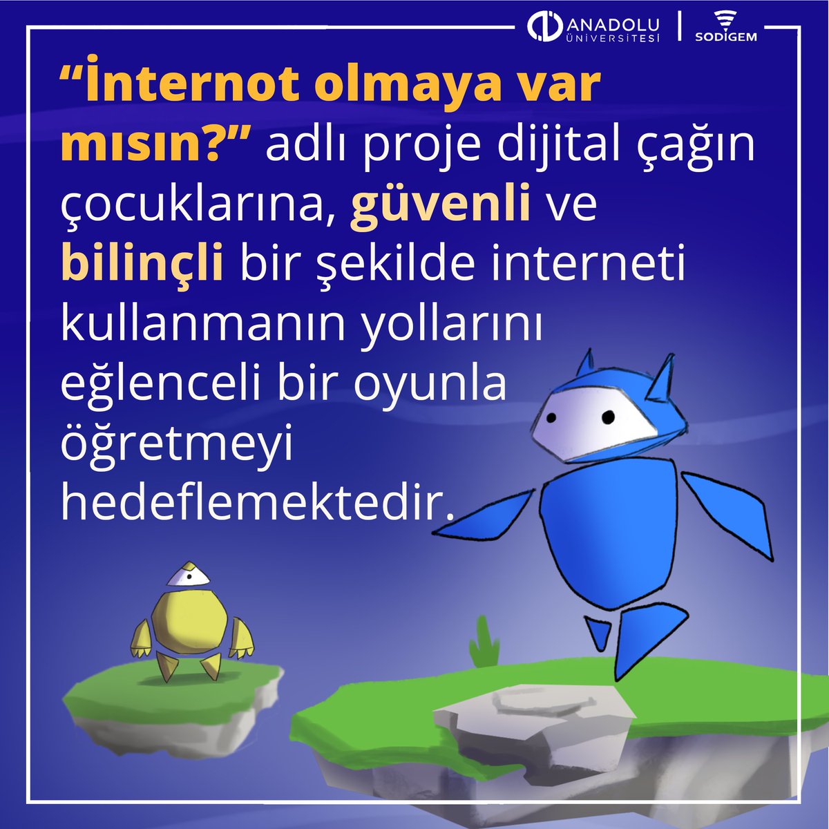 anadolusodigem's tweet photo. Google'dan çocuklar için çevrim içi güvenlik oyunu: Interland
"İnternot olmaya var mısın?"

#sodigem #interland #internot #Google #digitalsecurity #onlinegames #illustration @Anadolu_Univ https://t.co/Q4jDKGGXLj
