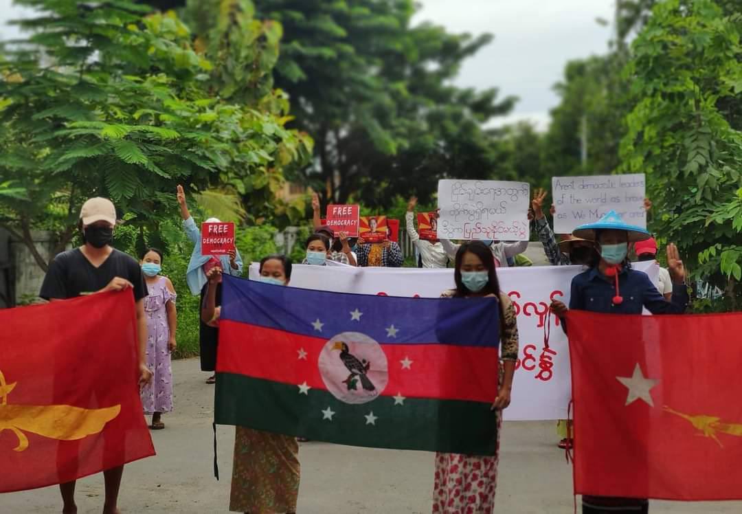 HaramHsu's tweet photo. SAC abducted 6 youths on ChanMyaeAungWi ward, Kale on Sep 16 &amp; 3 men abducted on Sep 3 haven’t been released yet. #WarCrimesOfJunta #Sep17Coup  #WhatsHappeningInMyanmar https://t.co/c4k6S8gZaz