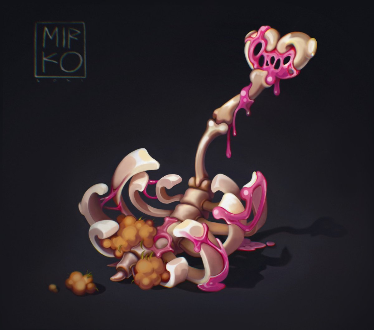lesnoy_art's tweet photo. This is my process of creating a bone shovel 🎀 #concept #conceptart #concepts #conceptdesign #conceptartist #sketch #process #workinprogress #wip #creepy #creature #creaturdesign #shovel #bone #bones #scp #casualstyle #creepypasta #ArtistOnTwitter #artistsontwitter #artwork https://t.co/zmvFFa3igd