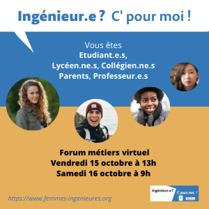 Ingénieur.e ? C' Pour moi ! - Venez assister à nos #conférences sur le thème "Comment réagir aux remarques sexistes ?"
📆RDV  les 15 et 16 octobre
Infos &amp; inscription :  bit.ly/39d6Wnk
<a href="/ArtsetMetiers_/">Arts et Métiers - ENSAM</a> <a href="/AM_World/">ArtsEtMétiers Intl</a> <a href="/AM_Alumni/">Arts&Métiers Alumni</a> <a href="/IESFfrance/">IESF</a> <a href="/Syntec_Inge/">Syntec-Ingénierie</a> <a href="/INSIS_CNRS/">insis</a>