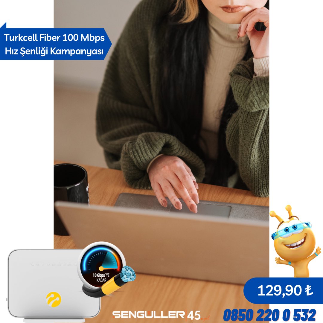 SengullerNet's tweet photo. Evinizde Turkcell Fiber var ise ne donma ne takılma ne de yavaşlık var demektir🤓
Hemen arayın adresinizde Turkcell Fiber var mı öğrenin yada alternatif altyapılar hakkında detaylı bilgi alın🤙
#Turkcell #TurkcellFiber #TurkcellSuperonline #Fiberİnternet #Superonline https://t.co/Gr239P5S1t