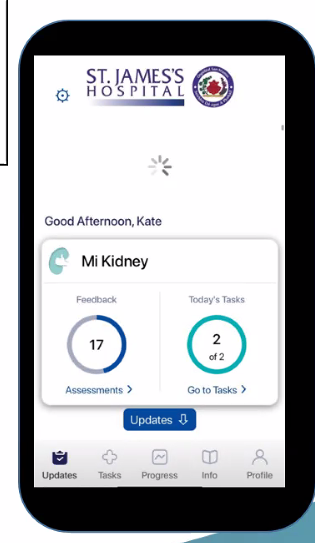 drgra's tweet photo. Great innovation for renal patient care at St James, empowering the patient @donalsexton https://t.co/0eKDPPEVoA
