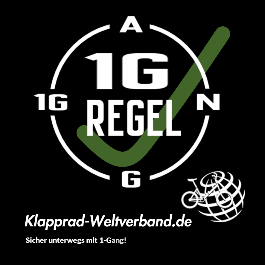 worldklapp's tweet photo. Klapprad-Bewegte dürfen nur noch auf Klapprädern mit EINEM Gang unterwegs sein – 1G-Regel.

Sowohl die 2G-Regel für Duomatic-Fahrer und die 3G-Regel der Torpedo-Freunde sind somit außer Kraft gesetzt.
#klapprad #weltverband #1gregel #2gregel #3gregel https://t.co/6oPU1FVI8K