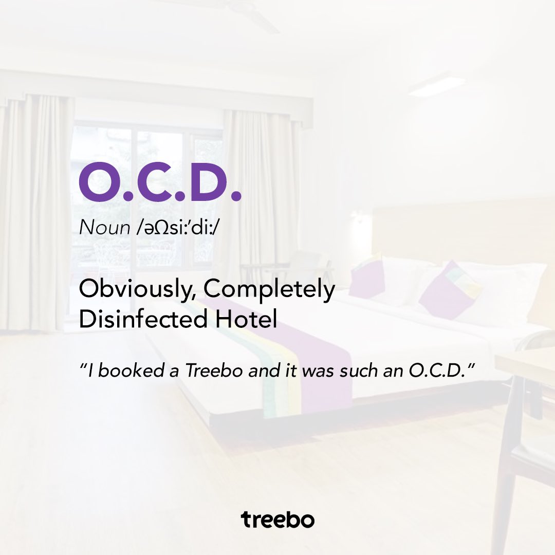 TreeboClub's tweet photo. Dedicated to your safety, that's what we are.
#treeboforyou #safety #sanitised #ocd #safetyfirst #treebohotels #travel #treebostay #health #treebology #treebo https://t.co/vm7zAj68tL