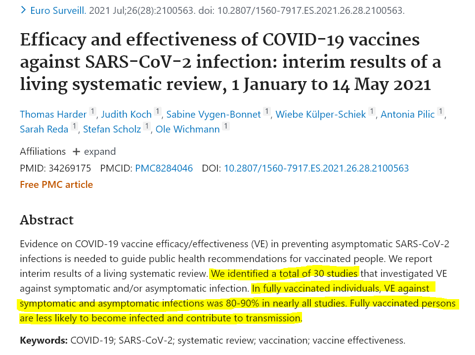 OhlsbomR's tweet photo. For when someone says the vaccines only protect from symptoms / serious illness, but don't significantly reduce the risk of infection and transmission of COVID-19:

https://t.co/5C8sGdex5Z https://t.co/kNb9qdNNak