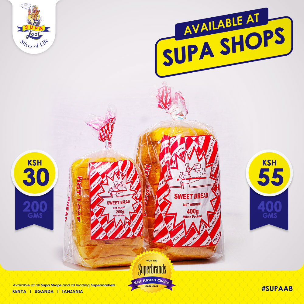 SupaLoafOffcl's tweet photo. Guys! #SupaSweetBread is back! It’s one of those flavours that remind admin of the sweet childhood memories. What’s your best memory of #Sweet bread?
Grab it at one of our #SupaShops #Supaab
#Kenya #Nairobi #Thika #Mombasa #Watamu #Malindi https://t.co/W4bwHEUFhN