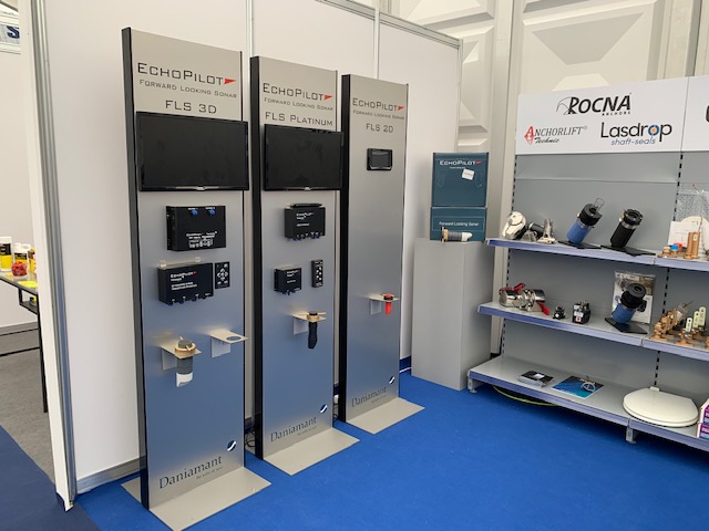 Another day at <a href="/SotonBoatShow/">Southampton International Boat Show</a> sharing ground-breaking technology such as <a href="/echo_pilot/">EchoPilot</a> 3D Forward Looking Sonar. You’ll find us at the Marine-Products-Direct.com stand J295. Come and have a chat. #SIBS2021