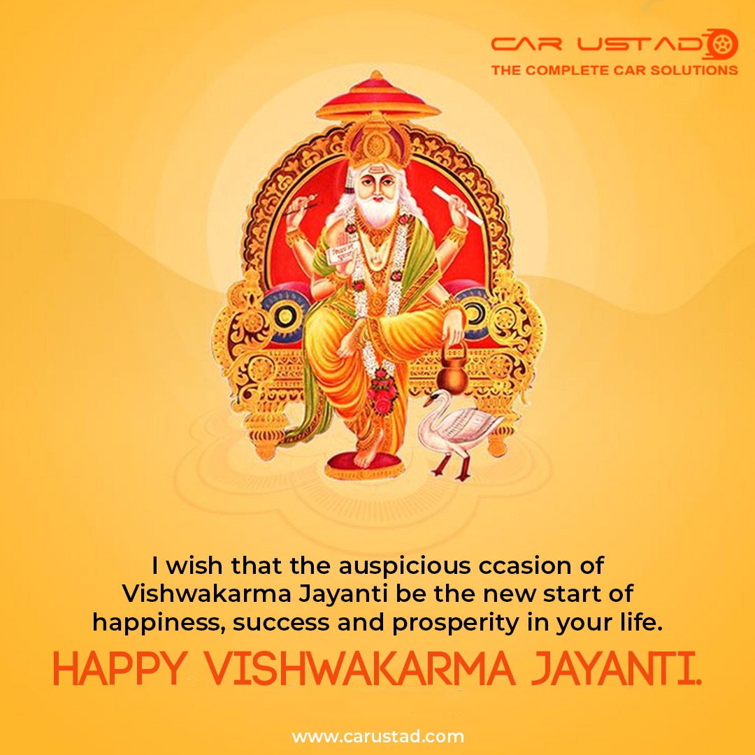 carustadgurgaon's tweet photo. May you be blessed by the creator of the #universe, Bhagwan Vishwakarma, the "Principal Architect of the Universe", the Divine #engineer of the world.
#VishwakarmaPuja  

#CarUstad #car #LordVishwakarma https://t.co/2ETRyQHYGl