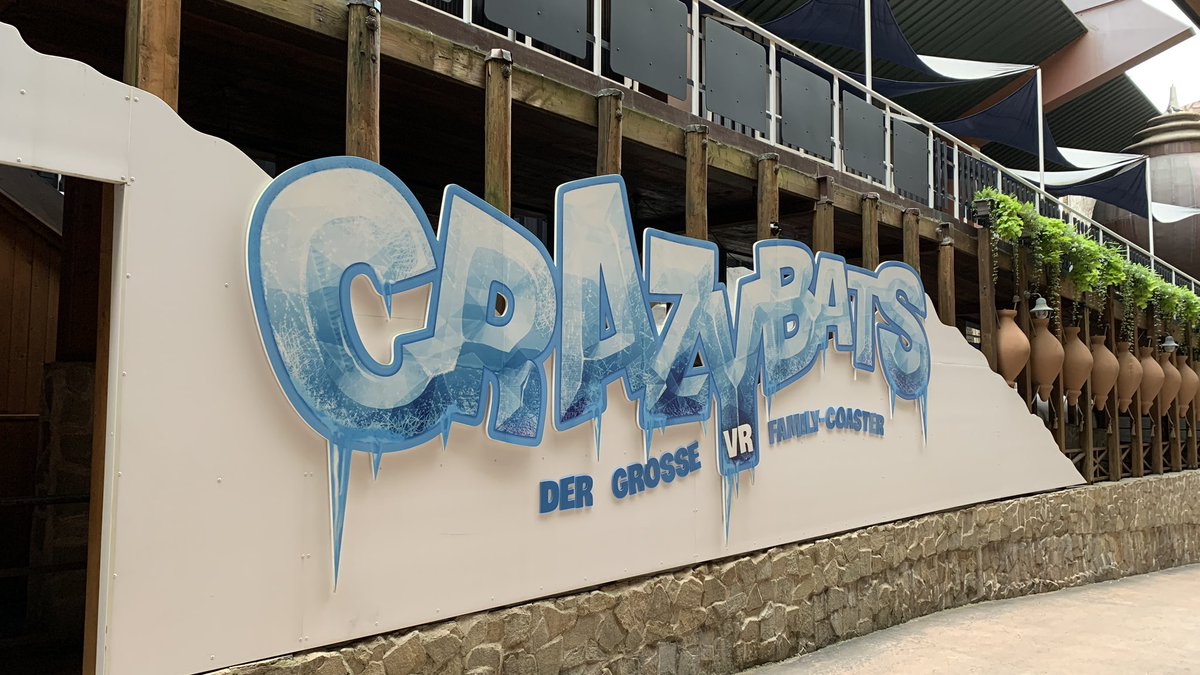 MarkLForrest's tweet photo. Starting the day off with some fun at #phantasialand And yes, #CrazyBats is an amazing #coaster. @stephenr99 @Phantasialand https://t.co/xB763wxqoJ