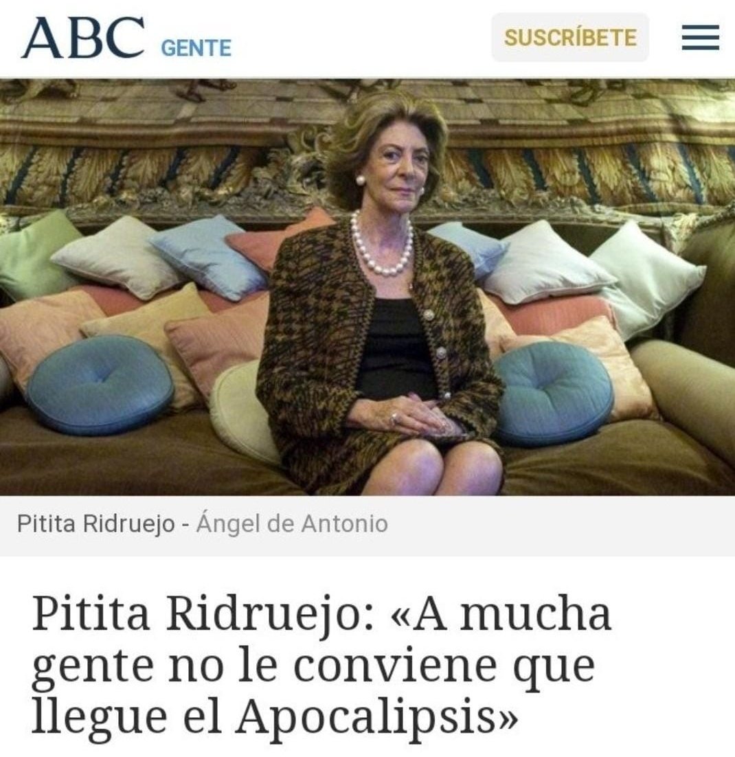 SiberetSiberet's tweet photo. Pitita, yo diría que el apocalipsis bien, lo que se dice bien, no le viene a nadie. https://t.co/fyCDxbynoF