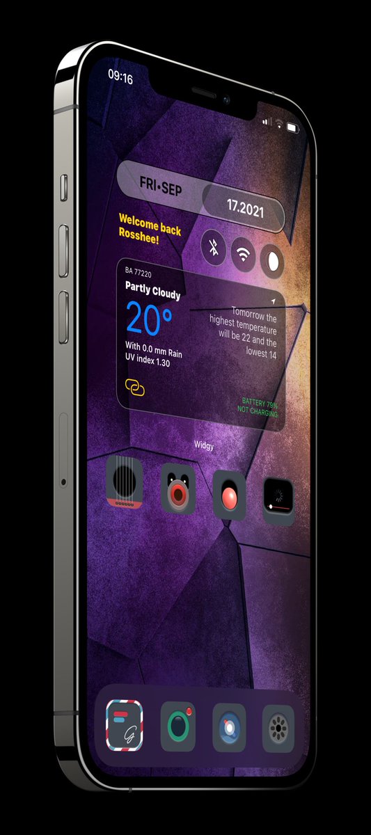 DesignByRoss's tweet photo. Me today
Icons @Payrun76
Wallpaper?
Mockup @screenshot_pro
Widget me available on https://t.co/aAEKPS3ZGO
#ios15rc #Widgy #setup https://t.co/6FH11jdFhh