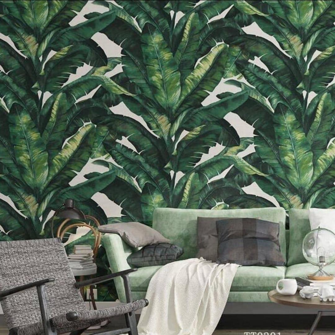 WallHubRuiru's tweet photo. Banana Leaf Wallpaper @WallHubRuiru 
 #3dmurals #antistatic #moistureproof #smokeproof #classicwallpapers  #aestheticwallpapers  #walldecor #wallpapertuesday #wallpaper #wallpaperhubruiru https://t.co/HjOgjW8WgF
