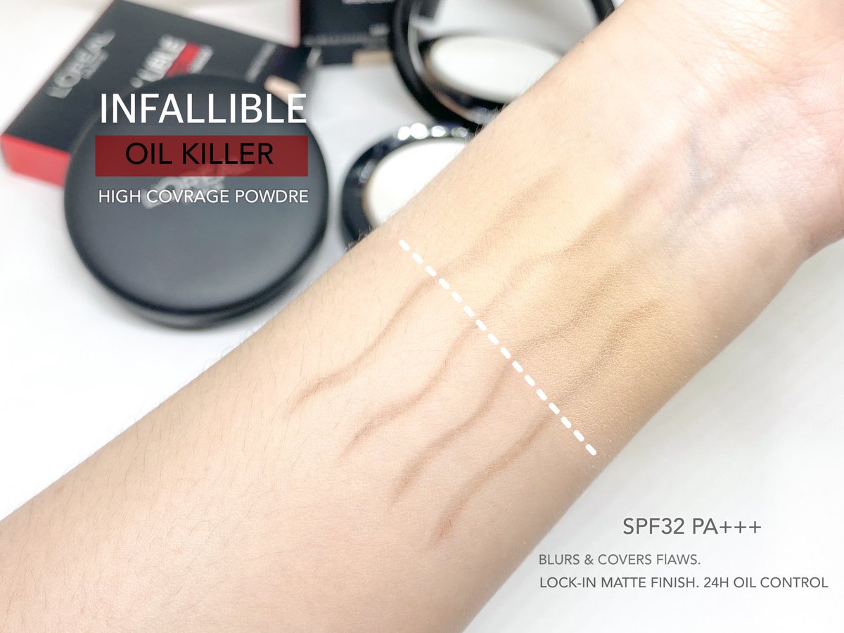 nnannie_e's tweet image. งานผิวกริบอีก 1 แป้ง #Oilkiller ตัวใหม่ ตัวนี้เค้าแตกไลน์มาจากรองพื้น Matte Cover นะใครที่อินเรื่องการคุมมัน 24ชม. ปกปิด ติดทน! ไม่เกิดสิว นางช่วยเบลอรูขุมขนและไม่อุดตันผิวด้วย หาซื้อได้ที่วัตสัน /วัตสันออนไลน์น้าราคา 199.- #MatteCover #คุมมันชัวร์ไม่กลัวสิว #LorealParisTH