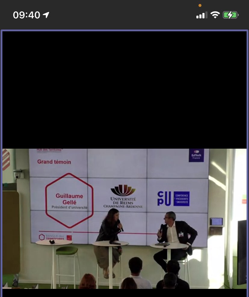 tkoscielniak's tweet image. #EdTechForGood Guillaume Gellé @GuillaumeGelle grand témoin @universitereims VP @CPUniversite Ancrer de façon spécifique à chaque établissement les conséquences de la crise sanitaire. Objectif principal : la réussite des étudiants
#HubDesTerritoires @EdtechFrance @BanqueDesTerr