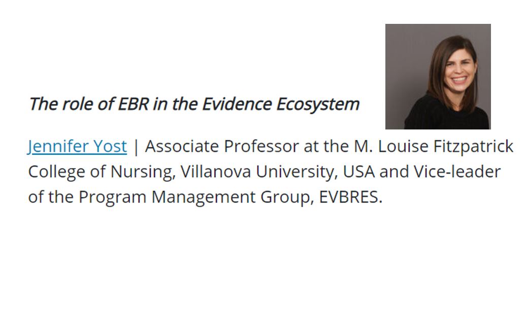 EVBRES - COST Action (@evbres) on Twitter photo Introducing our 2nd keynote for #EBRconf2021 27-28th Sept <a href="/Jenny_Yost/">Jenny Yost</a> from Villanova University and <a href="/evbres/">EVBRES - COST Action</a> will outline the role of evidence based research in the evidence ecosystem.
Find out more about the conference and register at evbres.eu/ebrconference/ Introducing our 2nd keynote for #EBRconf2021 27-28th Sept <a href="/Jenny_Yost/">Jenny Yost</a> from Villanova University and <a href="/evbres/">EVBRES - COST Action</a> will outline the role of evidence based research in the evidence ecosystem.
Find out more about the conference and register at evbres.eu/ebrconference/