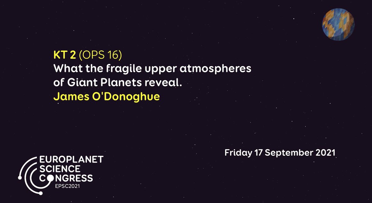Thibaut Roger (@thibautroger1) on Twitter photo First #EPSC2021 keynote presentation of the day is by <a href="/physicsJ/">Dr James O'Donoghue</a> from <a href="/JAXA_en/">JAXA(Japan Aerospace Exploration Agency)</a> and #FedericoTosi from <a href="/INAF_IAPS/">INAF_IAPS</a> <a href="/mediainaf/">MEDIA INAF</a>, regarding our #SolarSystem giant planets and their #atmosphere, focusing particularly on the #Saturn one. <a href="/europlanetmedia/">Europlanet 🇪🇺</a> First #EPSC2021 keynote presentation of the day is by <a href="/physicsJ/">Dr James O'Donoghue</a> from <a href="/JAXA_en/">JAXA(Japan Aerospace Exploration Agency)</a> and #FedericoTosi from <a href="/INAF_IAPS/">INAF_IAPS</a> <a href="/mediainaf/">MEDIA INAF</a>, regarding our #SolarSystem giant planets and their #atmosphere, focusing particularly on the #Saturn one. <a href="/europlanetmedia/">Europlanet 🇪🇺</a>