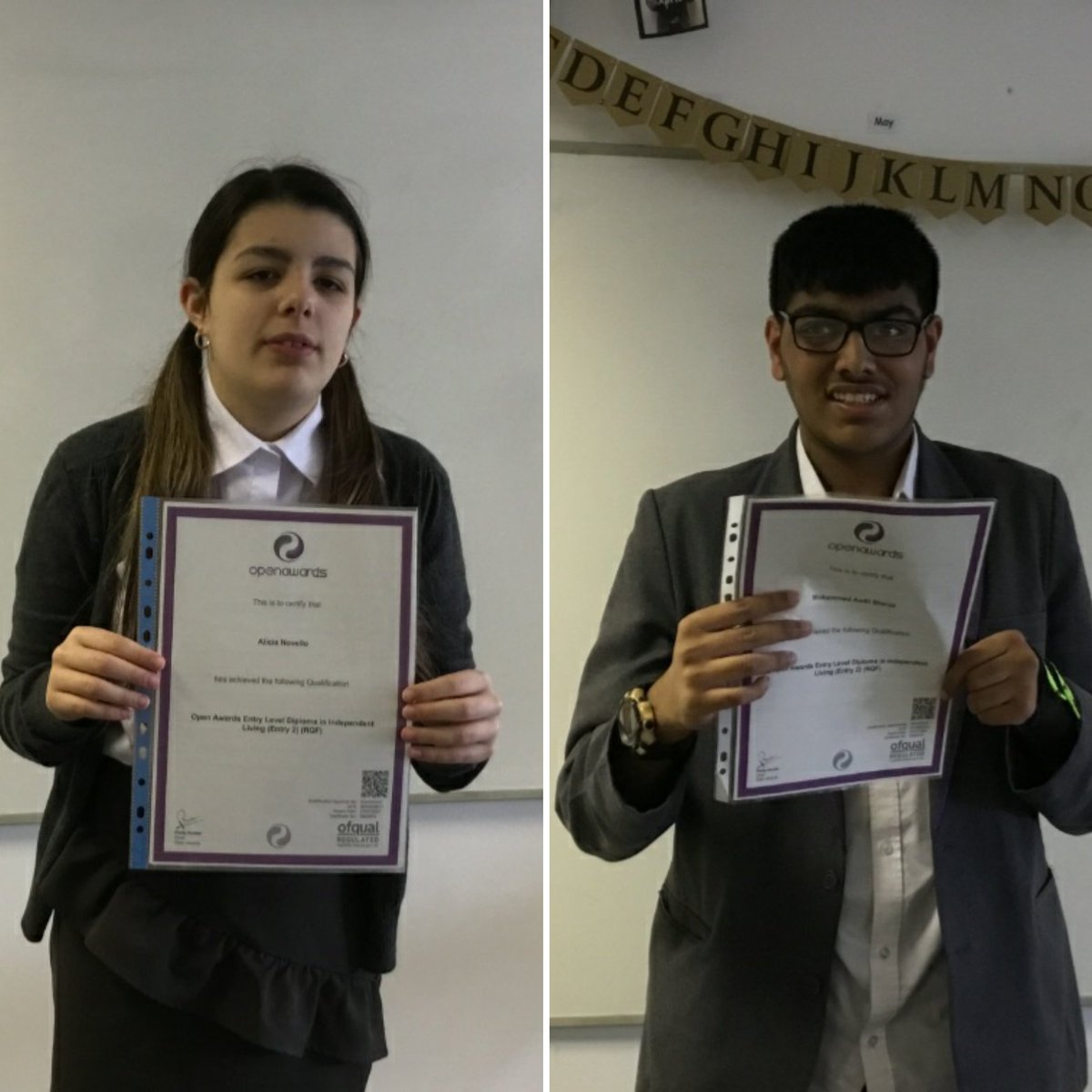 CrosshillSchool's tweet image. Well done to #Post16 #students who have received their #Diploma in Independent Living.
"We are extremely #proud of all of them for working so hard." Mrs Smith and Mrs Bretherton. #awards #celebrations #independence #lifeskills #learning #SEND #edutwitter