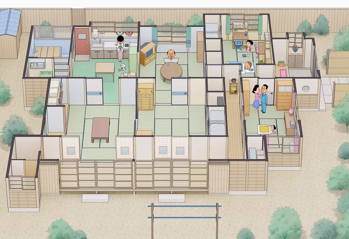 大人になってからわかる？磯野家の間取りが凄いwww