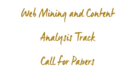 TheWebConf's tweet photo. @TheWebConf Call for Web Mining and Content Analysis Papers is now open! Submit your abstract before October 14th! This is chaired by @BrianDavison, @magdaE, and Julian McAuley. See https://t.co/g4TZYFIDYC for the details.
#datamining #machinelearning #languagetech https://t.co/aVeyQZoaNS