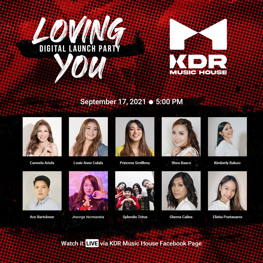adonis_tabanda's tweet photo. Watch the live digital launch party of our debut album Loving You here at KDR Music House Facebook Page at 5 P.M PHT. 

#KdrMusicHouse #LovingYouOnSpotify https://t.co/e6fSrFNlKs