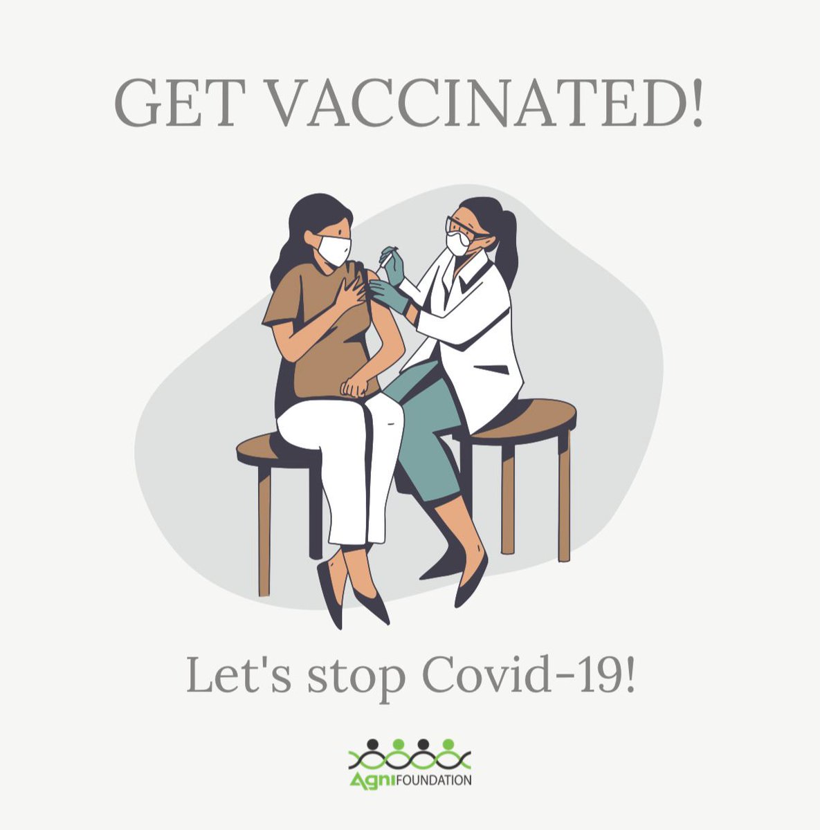 Now is the time for you and your family to get your shot, to protect yourself and your loved ones from the virus. Get vaccinated, not contagious!  agnifoundation.org  #stayhealthy #CovidVaccine